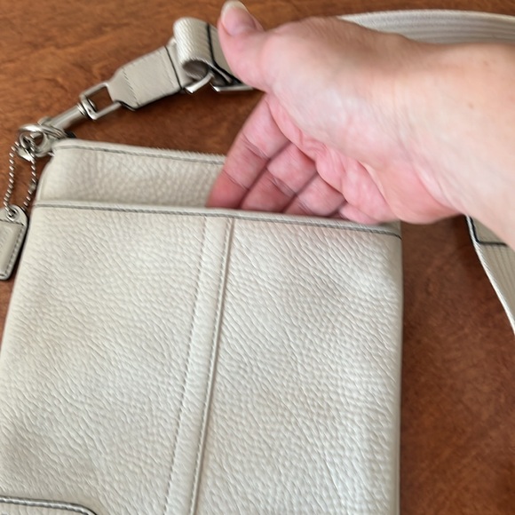 Coach Cream Leather Crossbody Purse - Picture 2 of 5